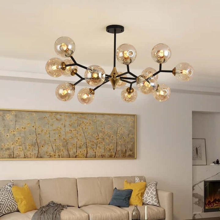 Moderne LED glaskronelysekrone