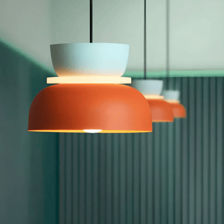 Farverig LED Macaron Design Pendellampe
