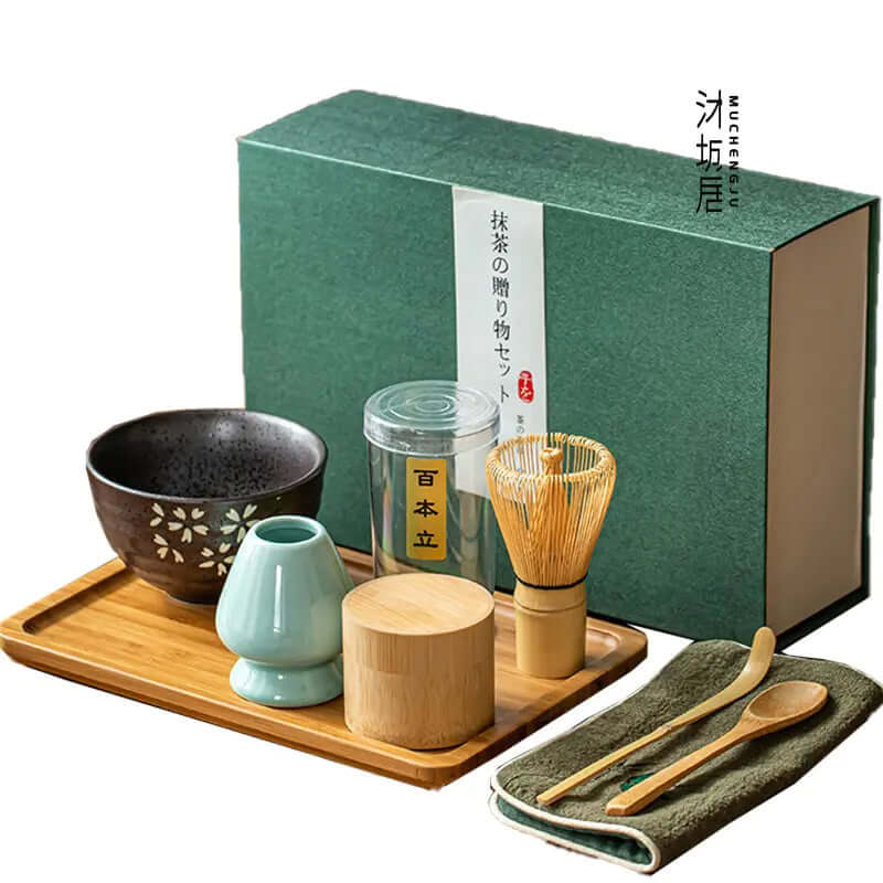 Matcha-sæt til traditionel teceremoni