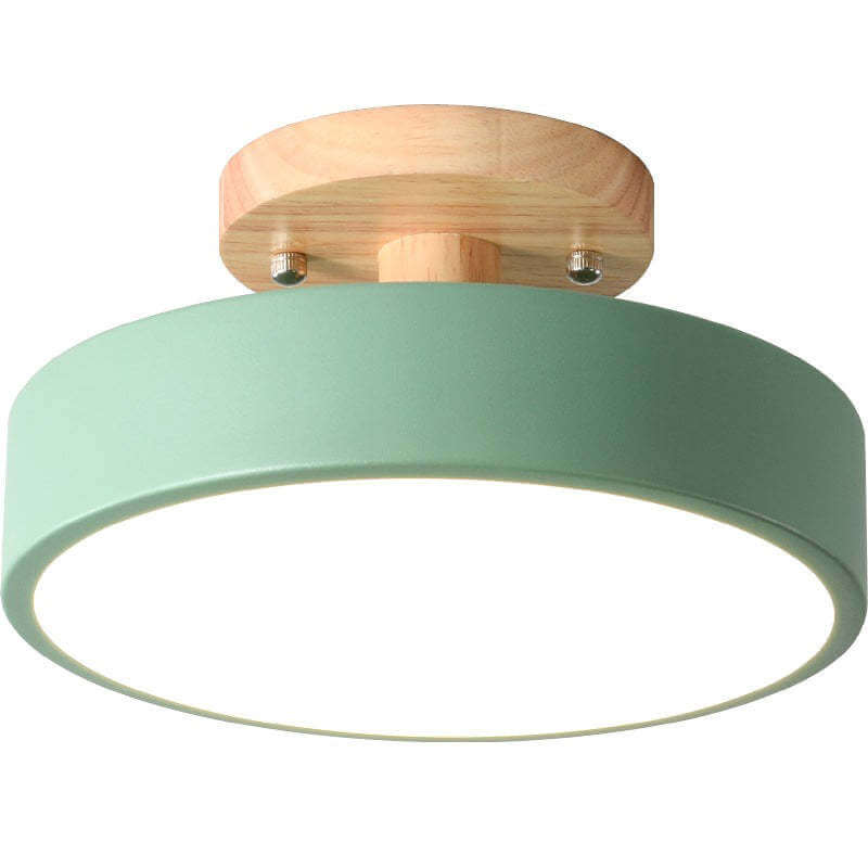 Dæmpbar LED Loftlampe i Trædesign