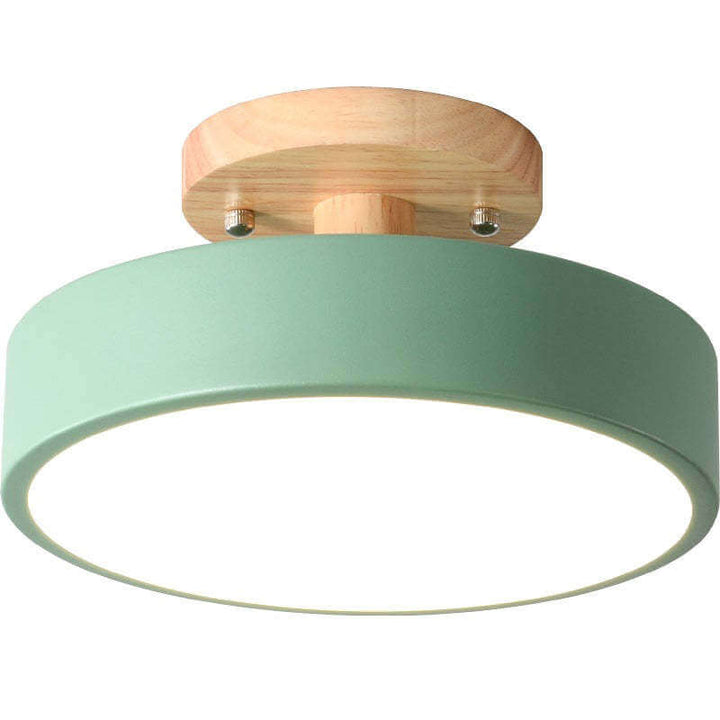 Dæmpbar LED Loftlampe i Trædesign