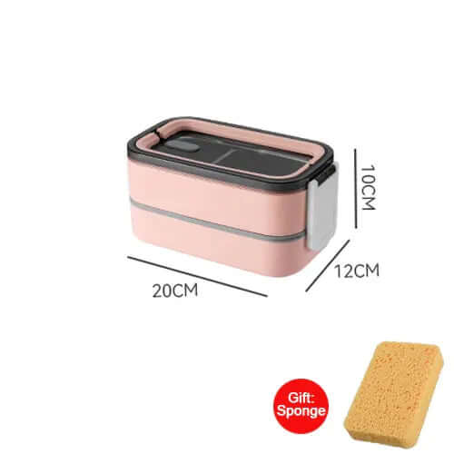 2-lags Bento madkasse i rustfrit stål