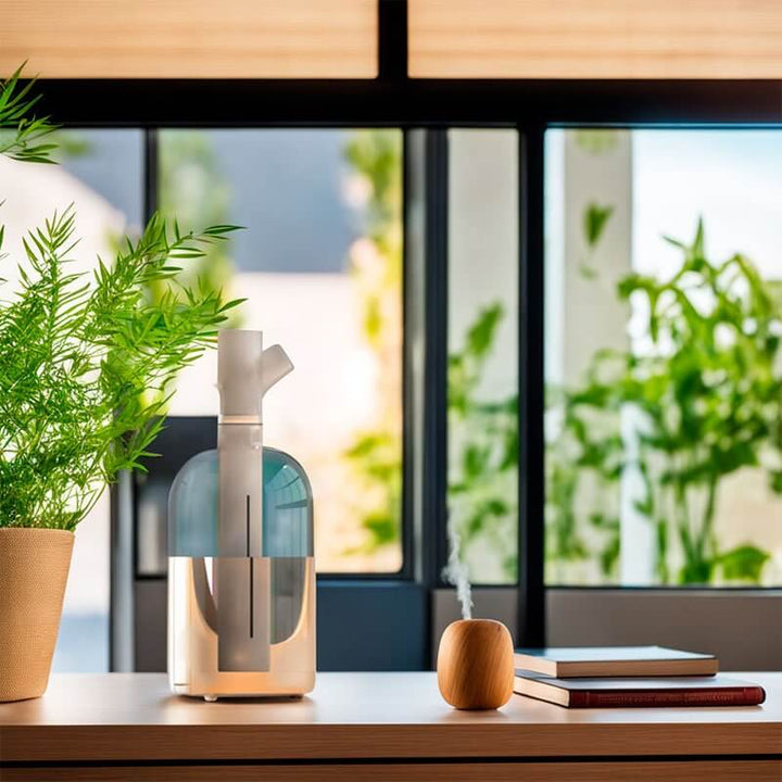 Grenformet luftfugter til hjem og kontor