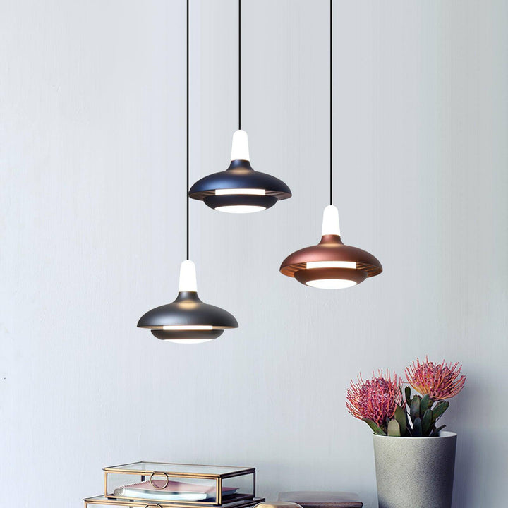 Moderne LED Pendel Lampe, Aluminium, 18cm