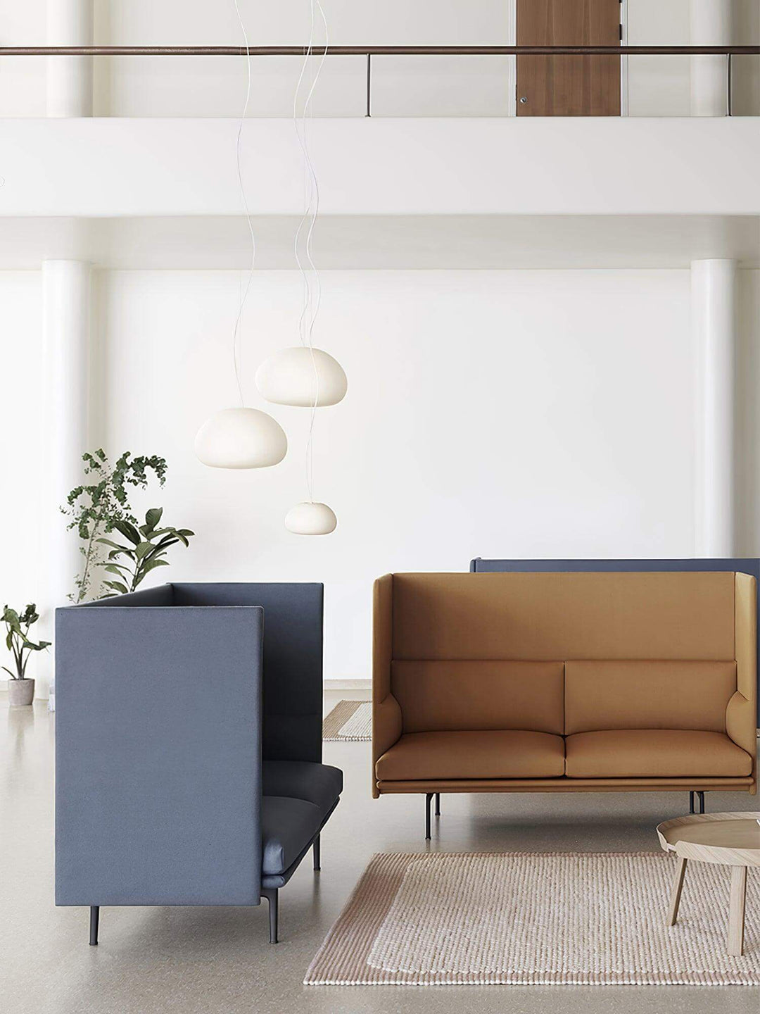 Moderne glas pendellampe til hyggelig belysning