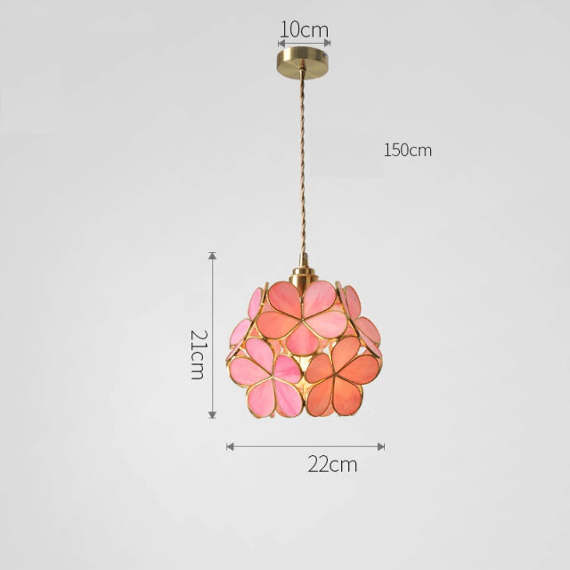 Moderne Nordisk Glas Blomsterpendel Lys