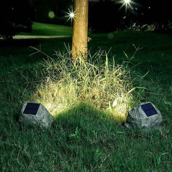 Solar Stenlampe Udendørs Have, 17 x 20 cm