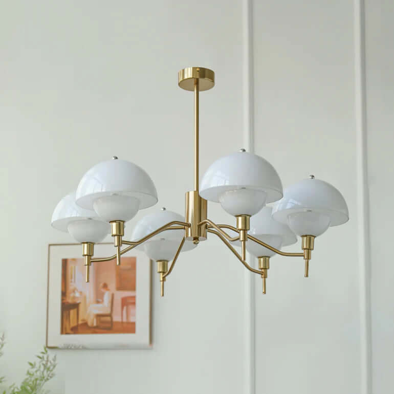 Elegant Cremefarvet Boble Lysekrone