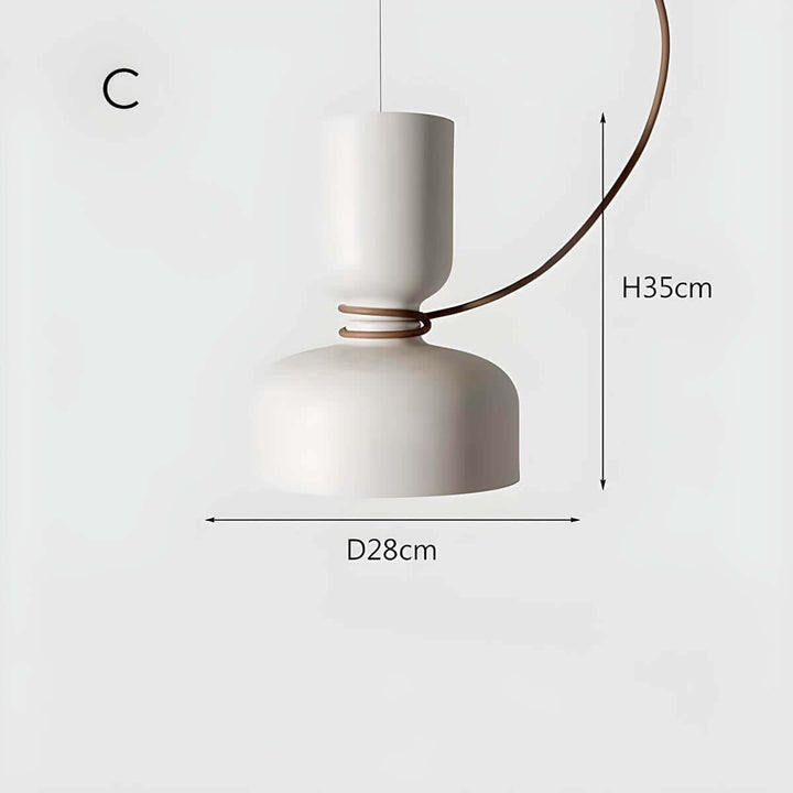 Geometrisk LED Pendellampe i Moderne Design
