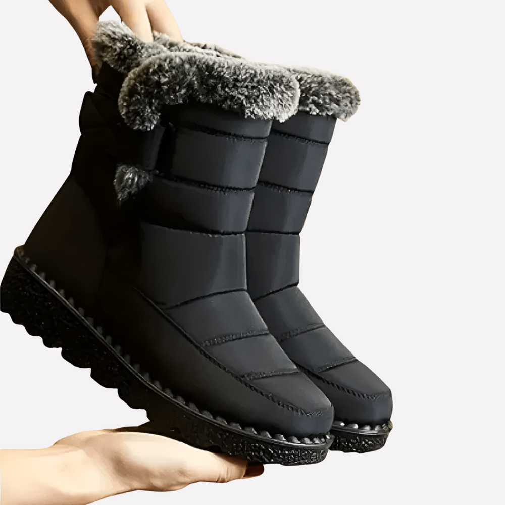 Varme unisex vinterstøvler med vandtæt design, perfekt til koldt vejr. Slidstærke sneboots med høj komfort.
