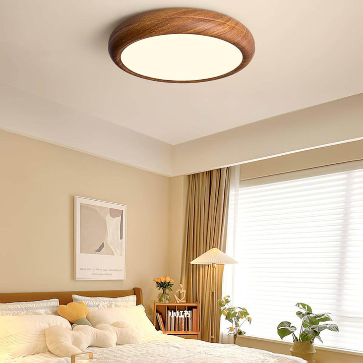 LED Loft Rund Loftlampe i Trælook