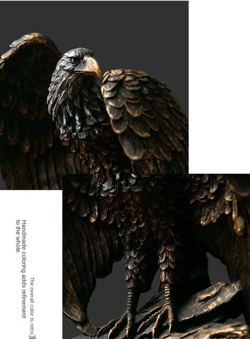 Majestætisk Ørnskulptur i Bronze