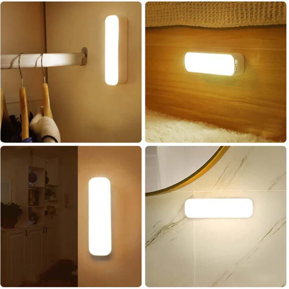 LED Væglampe med Bevægelsessensor og USB-Opladning