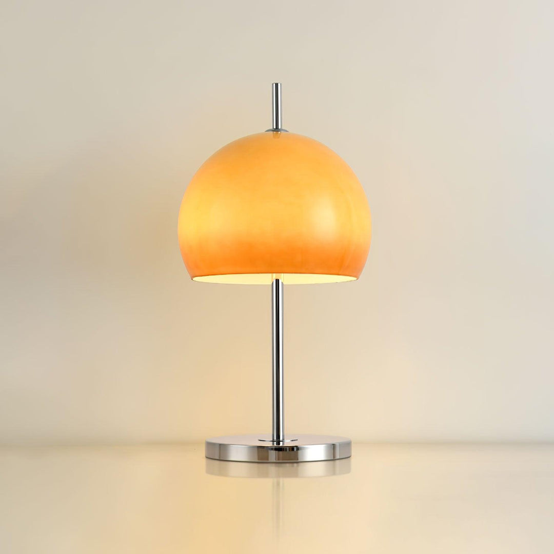 Svamp Design Bordlampe Glas Ravfarvet