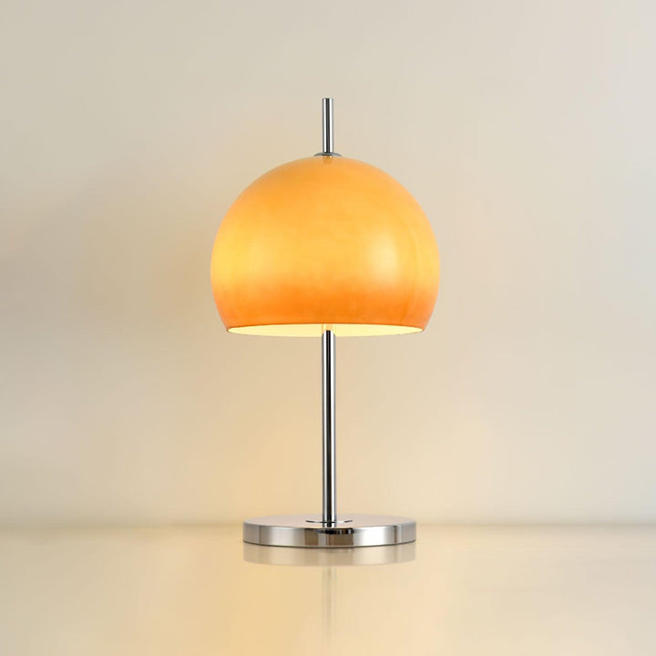 Svamp Design Bordlampe Glas Ravfarvet