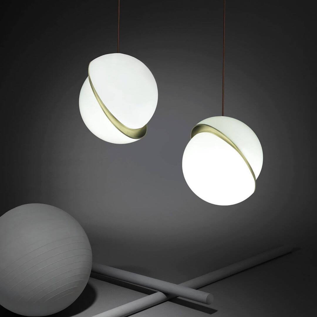 Måneformet Pendellampe i Moderne Design