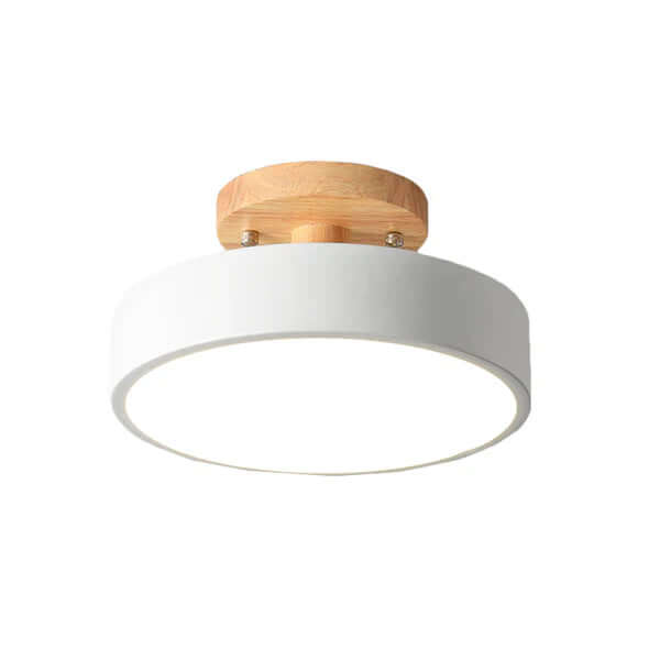Moderne LED Loft Plafondlampe i Skandinavisk Træ