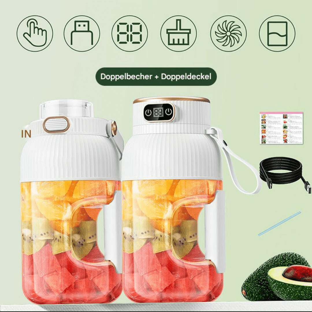 Bærbar Multifunktionsblender 1,2L - Smoothie Maker