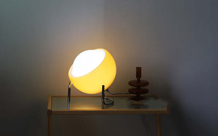 Retro Glas Bordlampe - Stemningsfuld Belysning