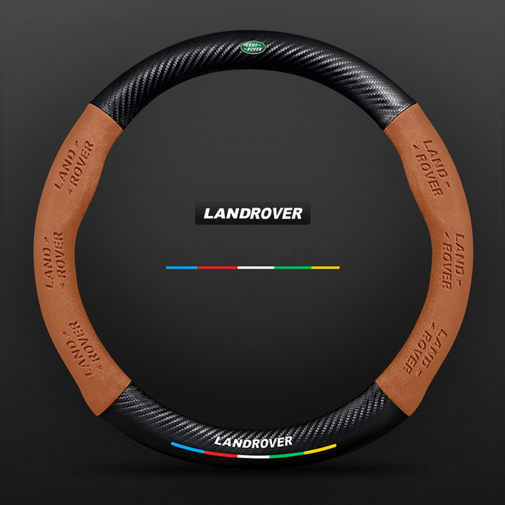 "3D-geprägter Lenkradbezug aus Leder, rutschfest, universelle Passform, luxuriöser Look, atmungsaktiv, sicherer Griff"