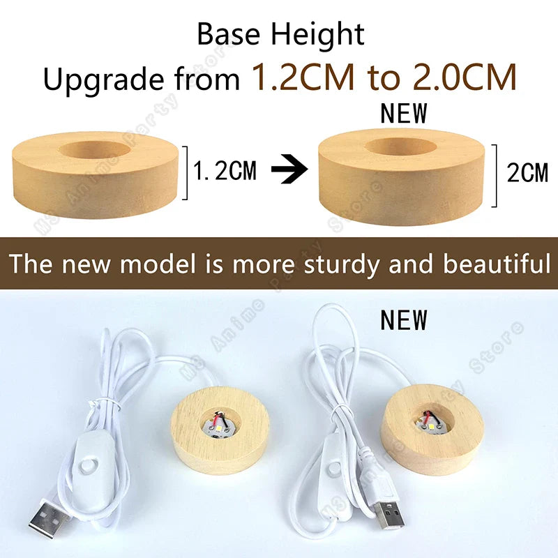 Moderne 3D krystalkugle bordlampe med LED lys, der viser galakse & planeter. Højner ethvert rum.