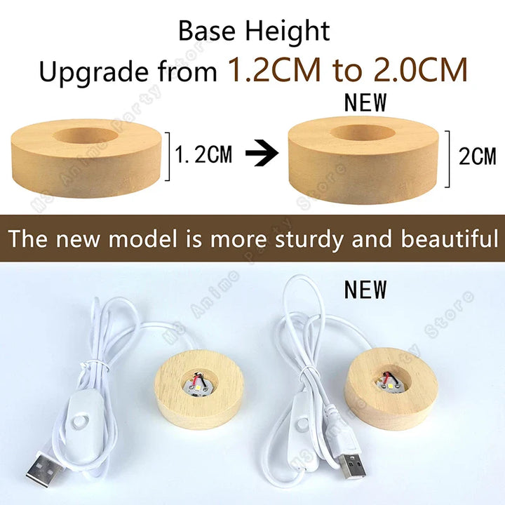 Moderne 3D krystalkugle bordlampe med LED lys, der viser galakse & planeter. Højner ethvert rum.
