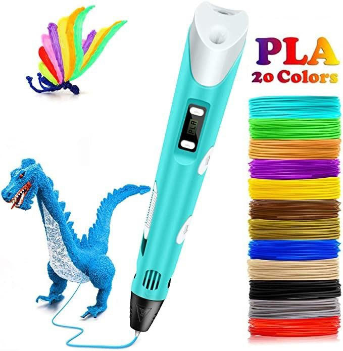 Kreativ 3D pen, der forvandler tegninger til håndgribelige 3D designs. Ideel til hobby og innovation.