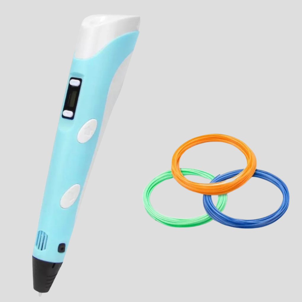 Barn bruger kreativ 3D pen til at modellere en figur. Fremragende til børns DIY projekter og læring.