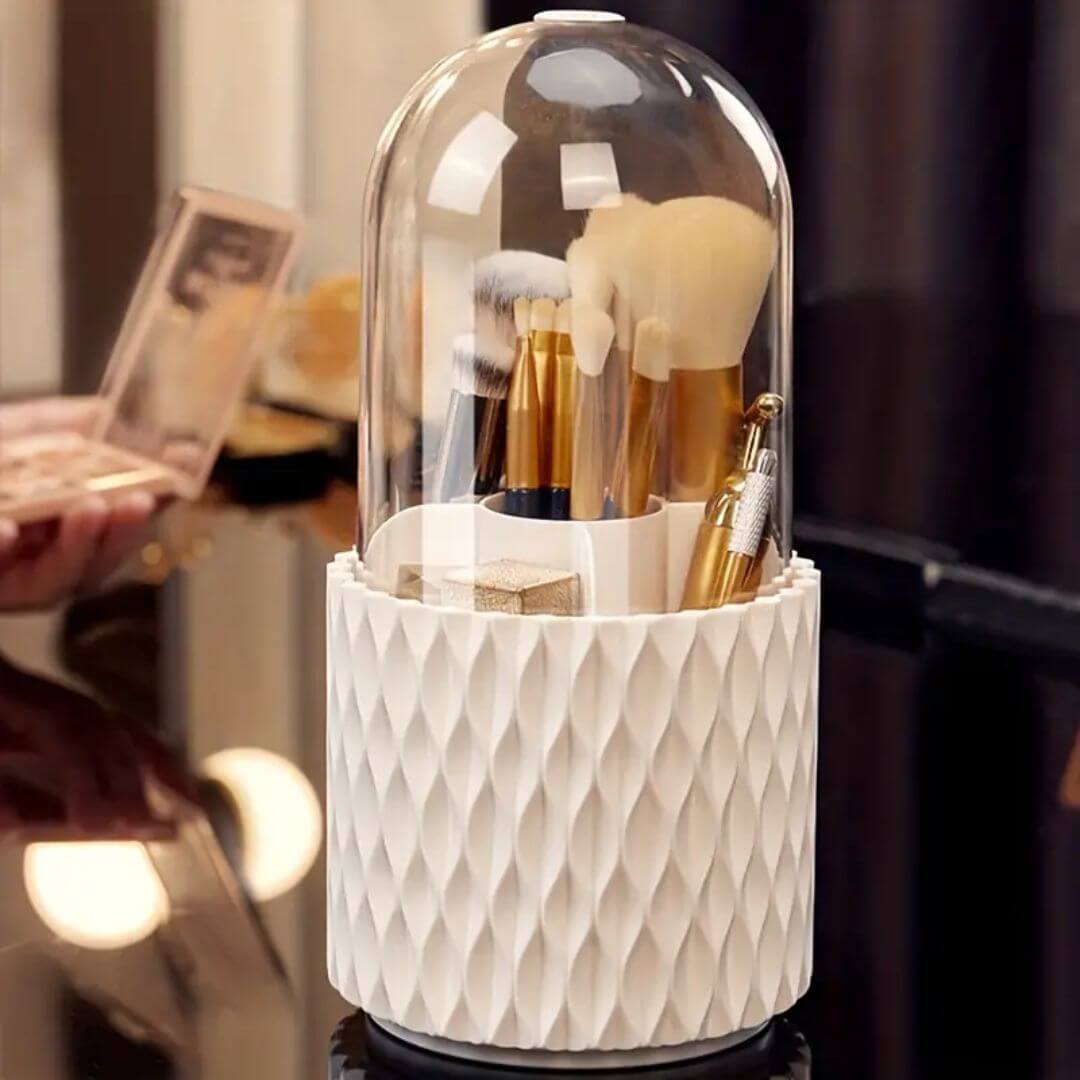 Drejelig Kosmetik Organizer med Låg