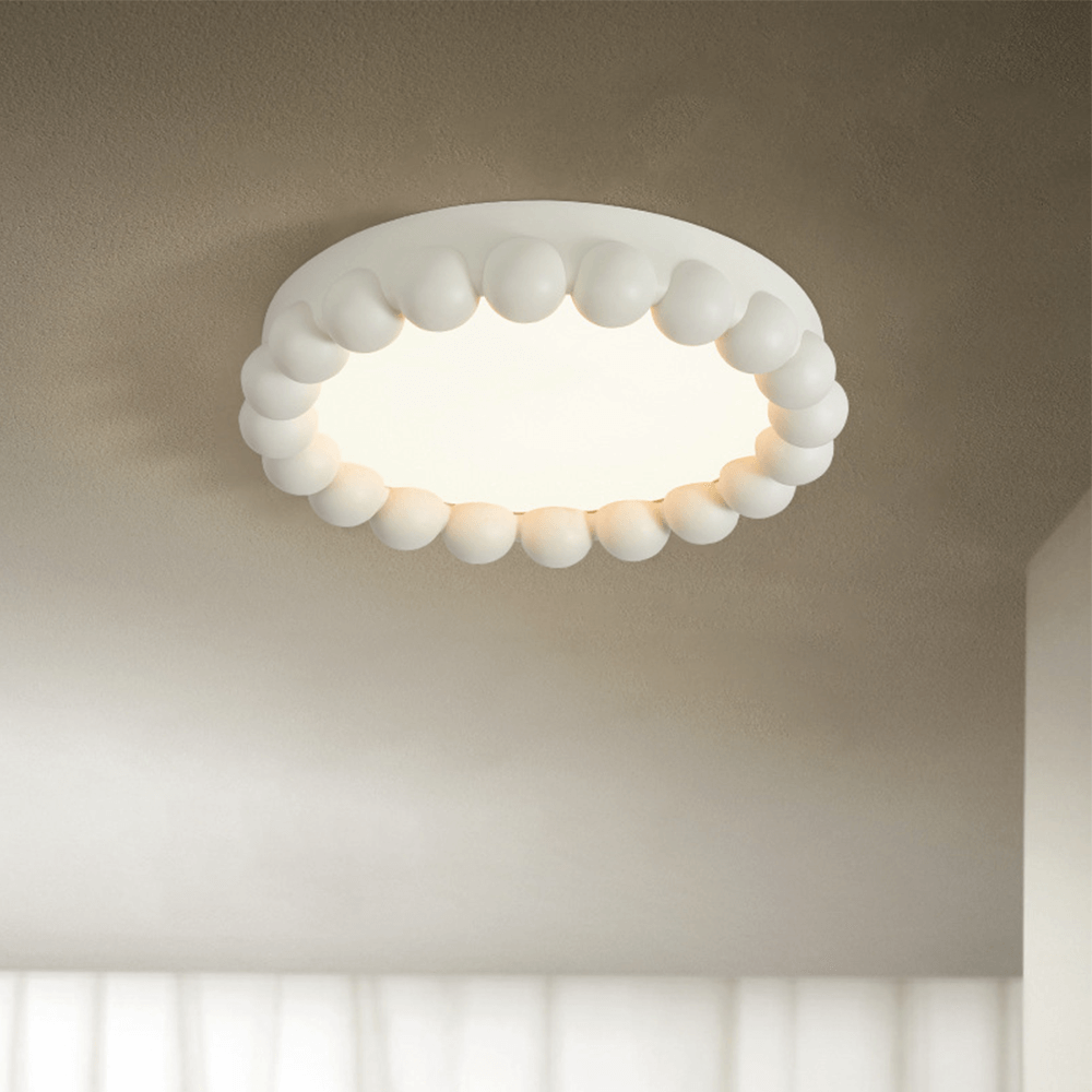 Moderne loftslampe i harpiks og akryl