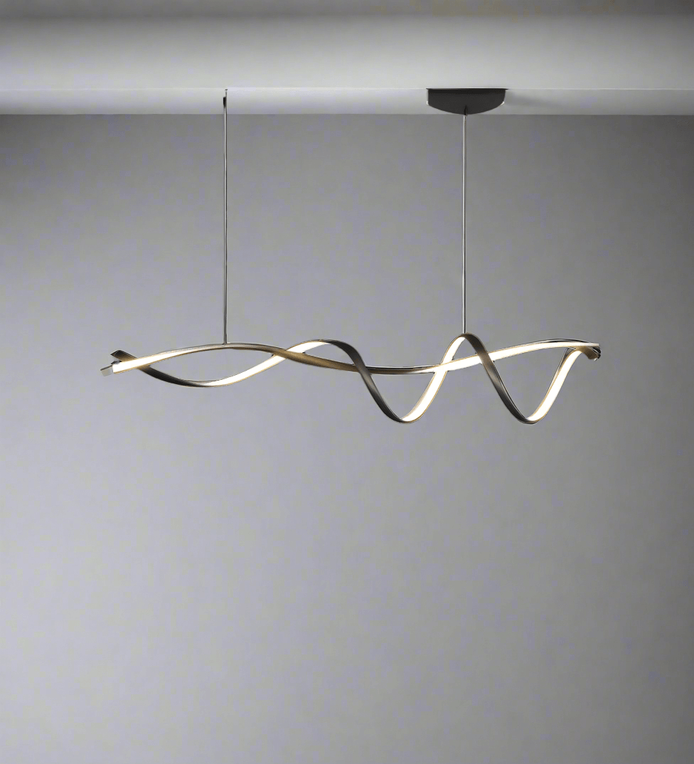 Moderne LED-lysekrone - Sort