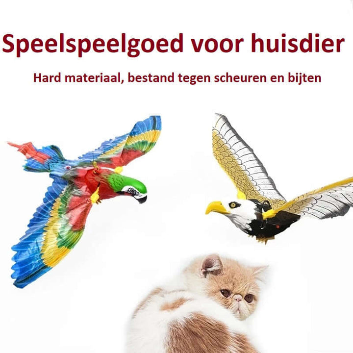 Kattelegetøj flyvende fugl - Automatisk bevægelseslegetøj