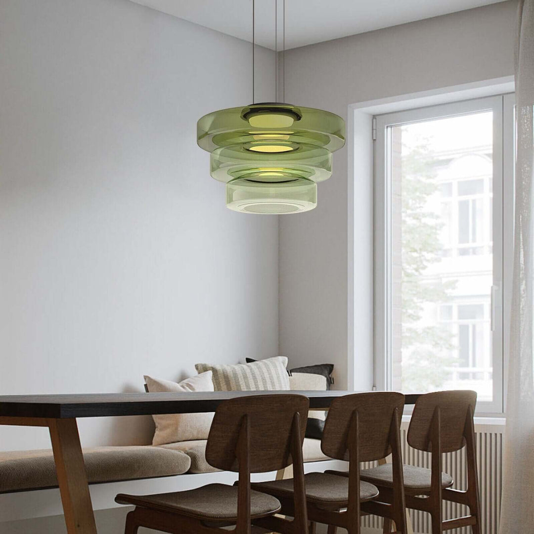 Elegant Bauhaus Glas Pendel Lampe