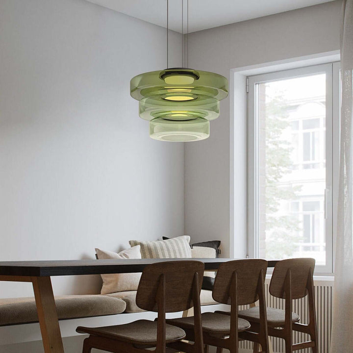 Elegant Bauhaus Glas Pendel Lampe