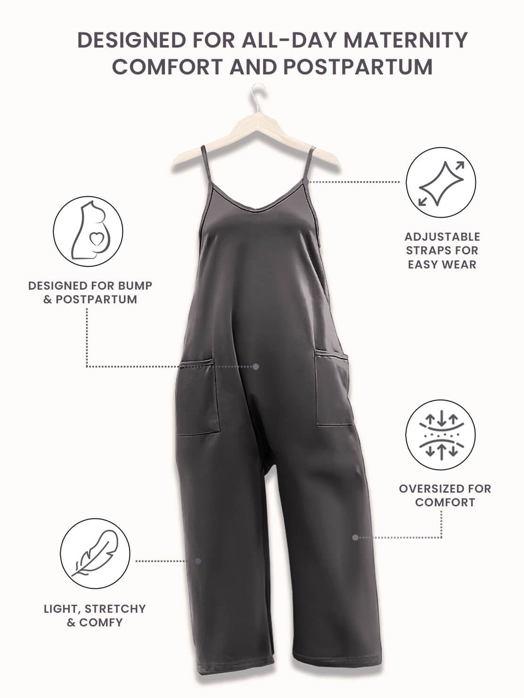 Stilfuld one-piece jumpsuit til kvinder med elastisk talje, alsidig til hverdagsbrug.