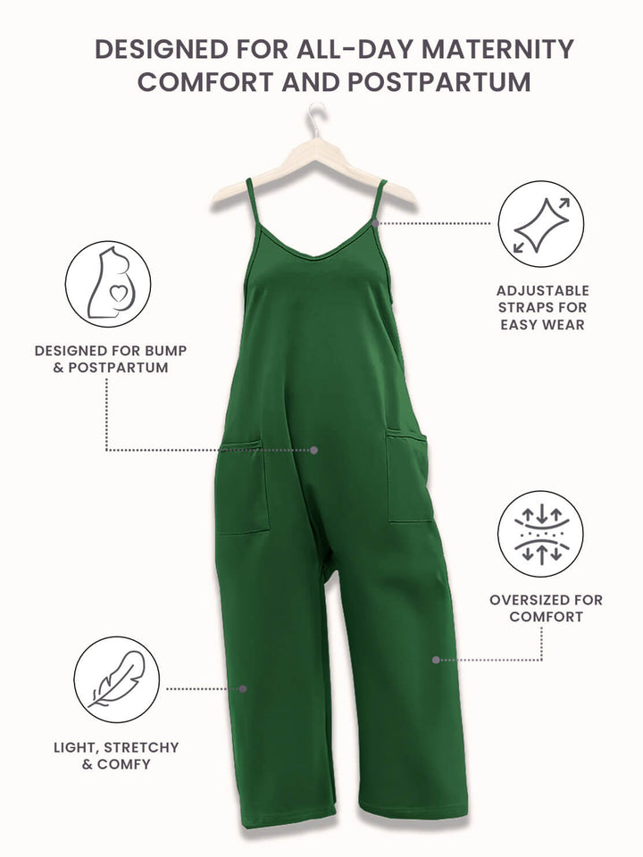 Stilfuld kvinders jumpsuit med elastisk talje, der giver en moderne og frisk look.