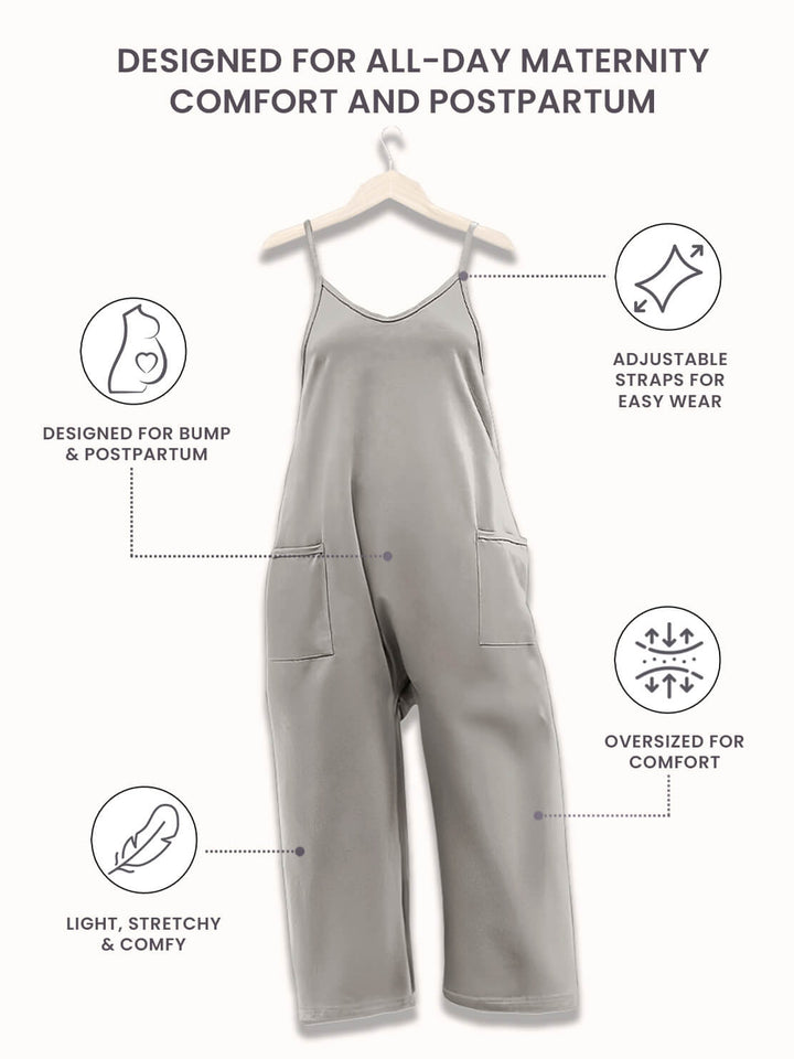 Hverdags jumpsuit til kvinder med elastisk talje, der sikrer komfort og stil.