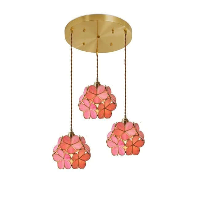 Moderne Nordisk Glas Blomsterpendel Lys