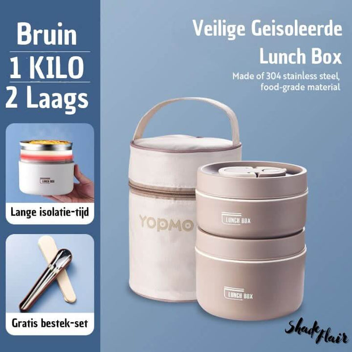 Isoleret madkassesæt i rustfrit stål - LunchMate
