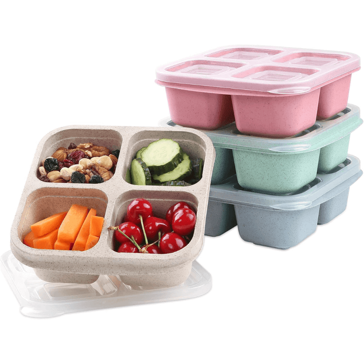 Unisex 4-rums Bento Box Madpakkebeholdere