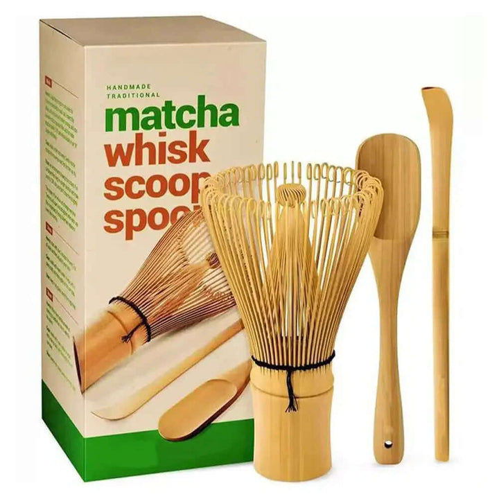 Japansk Matcha Sæt - Bambuspisker & Skål