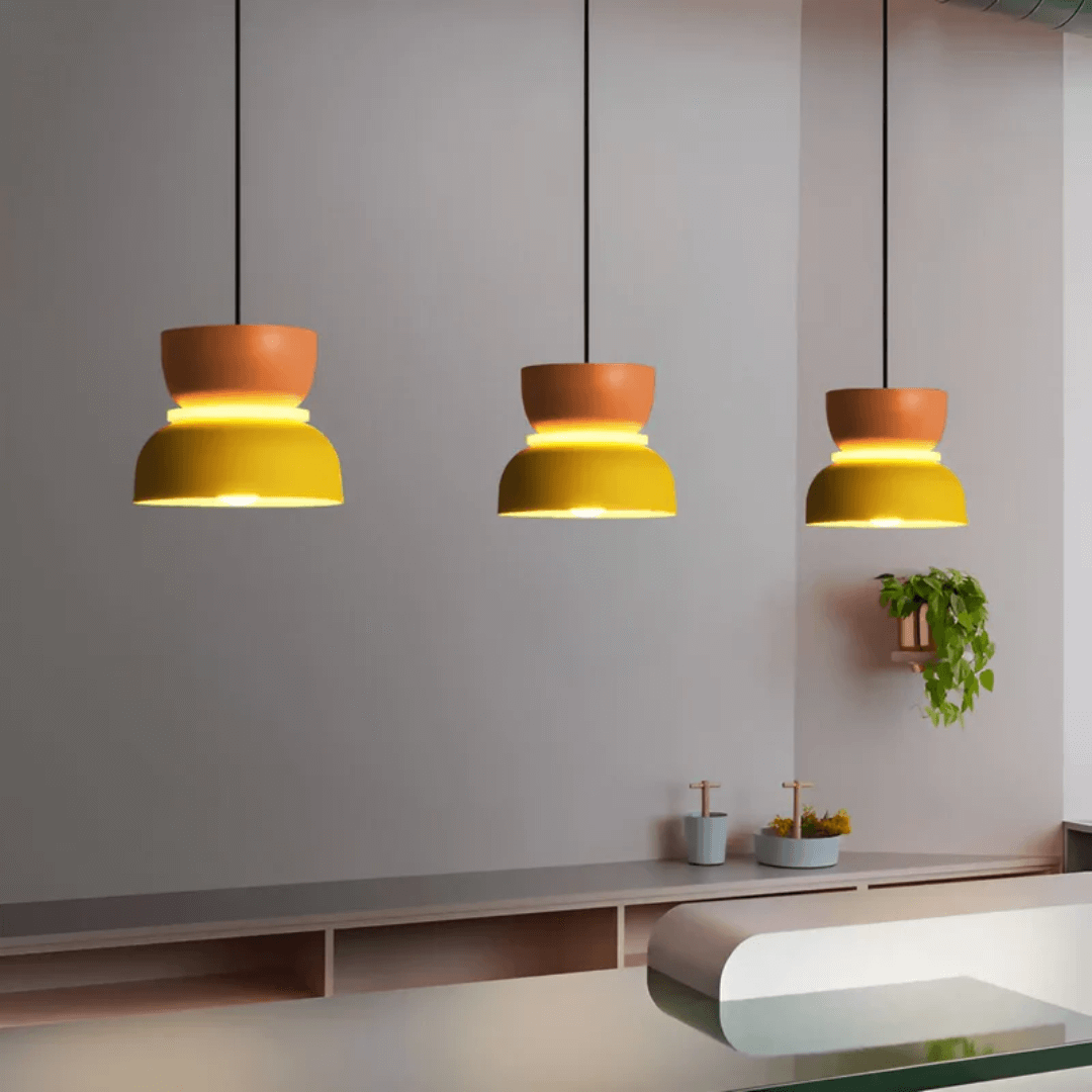 Farverig LED Macaron Design Pendellampe