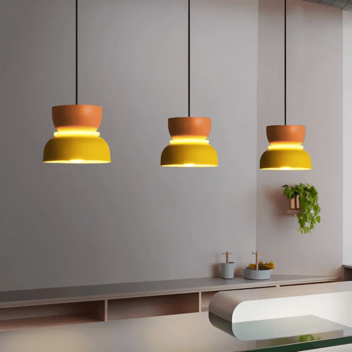 Farverig LED Macaron Design Pendellampe