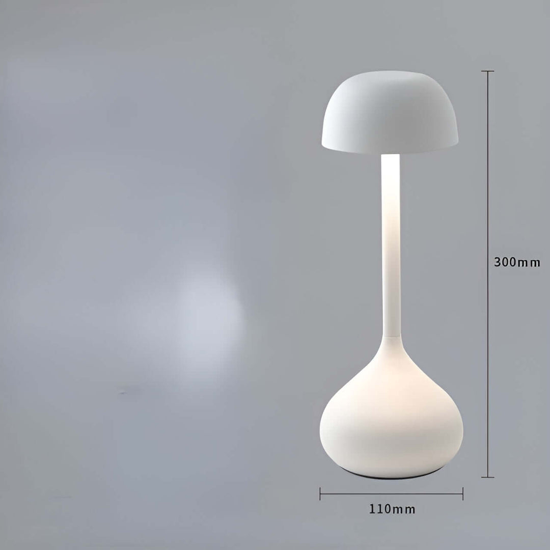 Dæmpbar trådløs LED-bordlampe i svampedesign