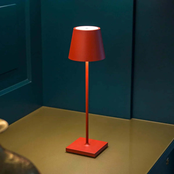 Dæmpbar LED Bordlampe, 38cm, Genopladelig & Touch