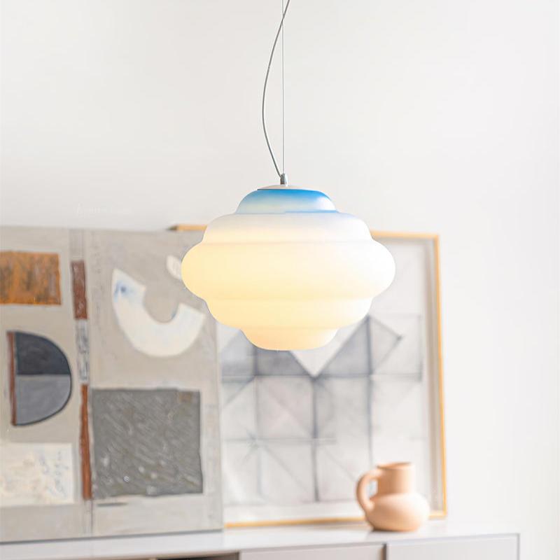 Gradient Sky Cloud Pendel Lampe
