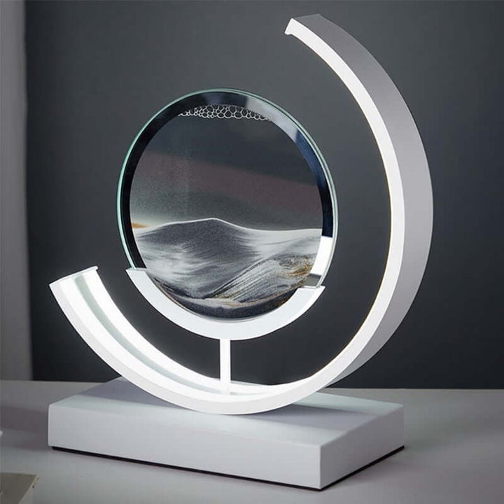 3D Sandbillede Bordlampe - Dynamisk Kunst