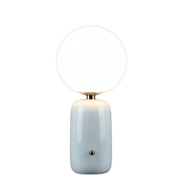 Elegant Skrivebordslampe med Glasfod