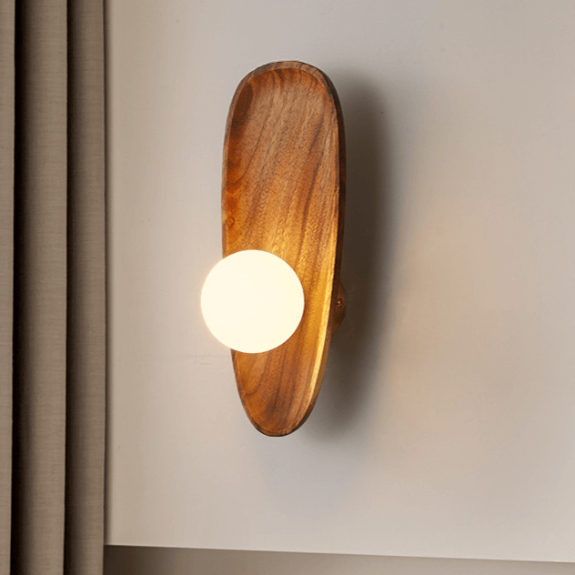 Trævæglampe Moderne Design Belysning