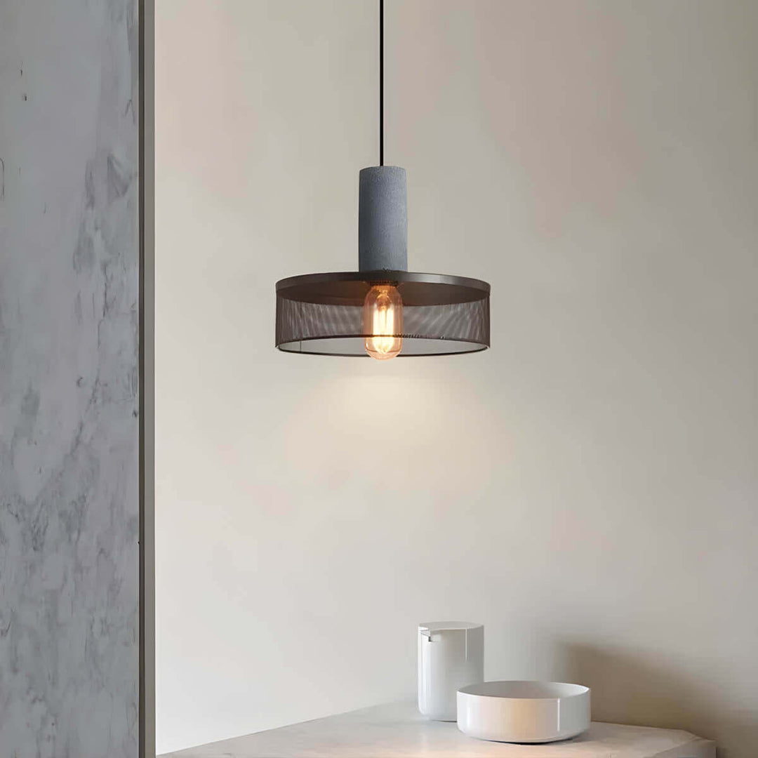 Industriel Loft Cement Pendellampe Hængelampe